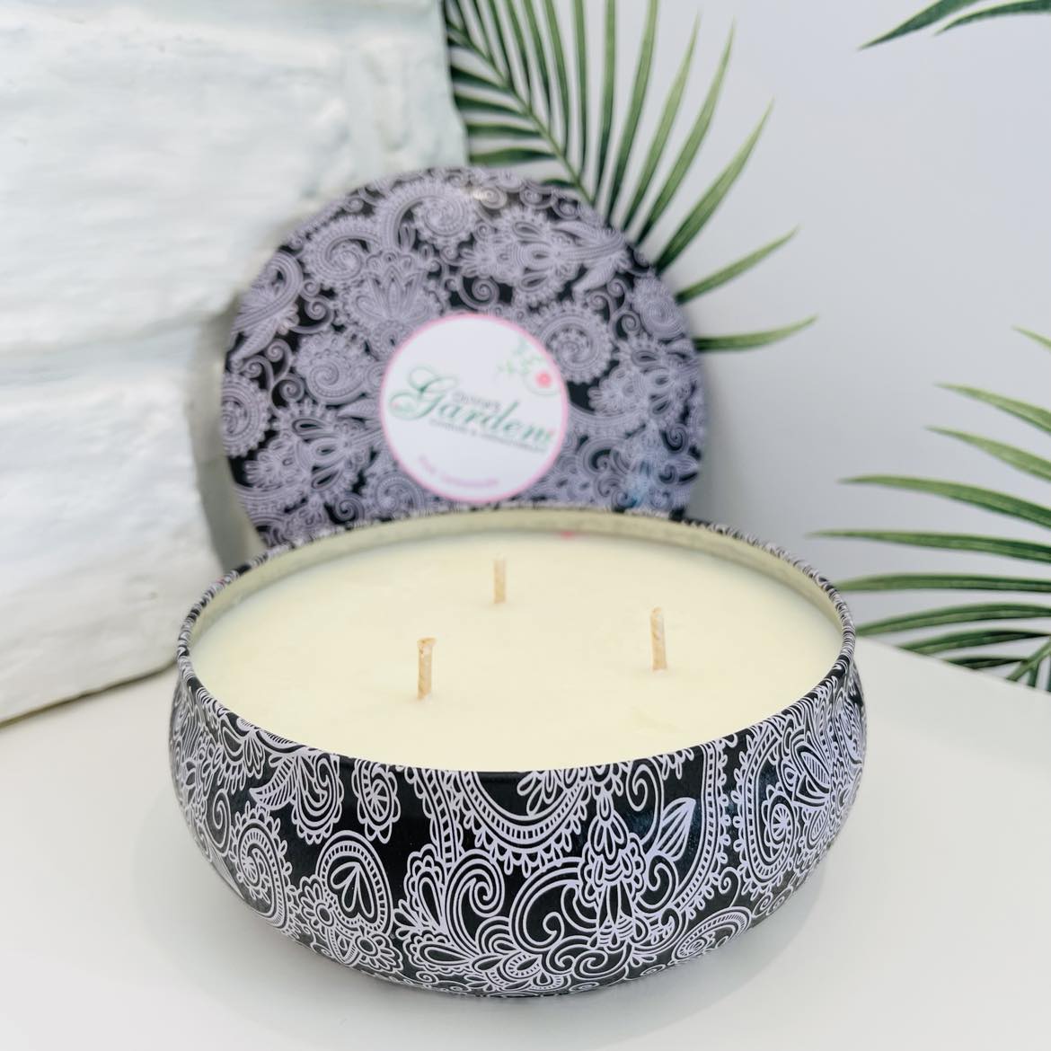 LIMITED EDITION: Paisley Decorative Candle Tin