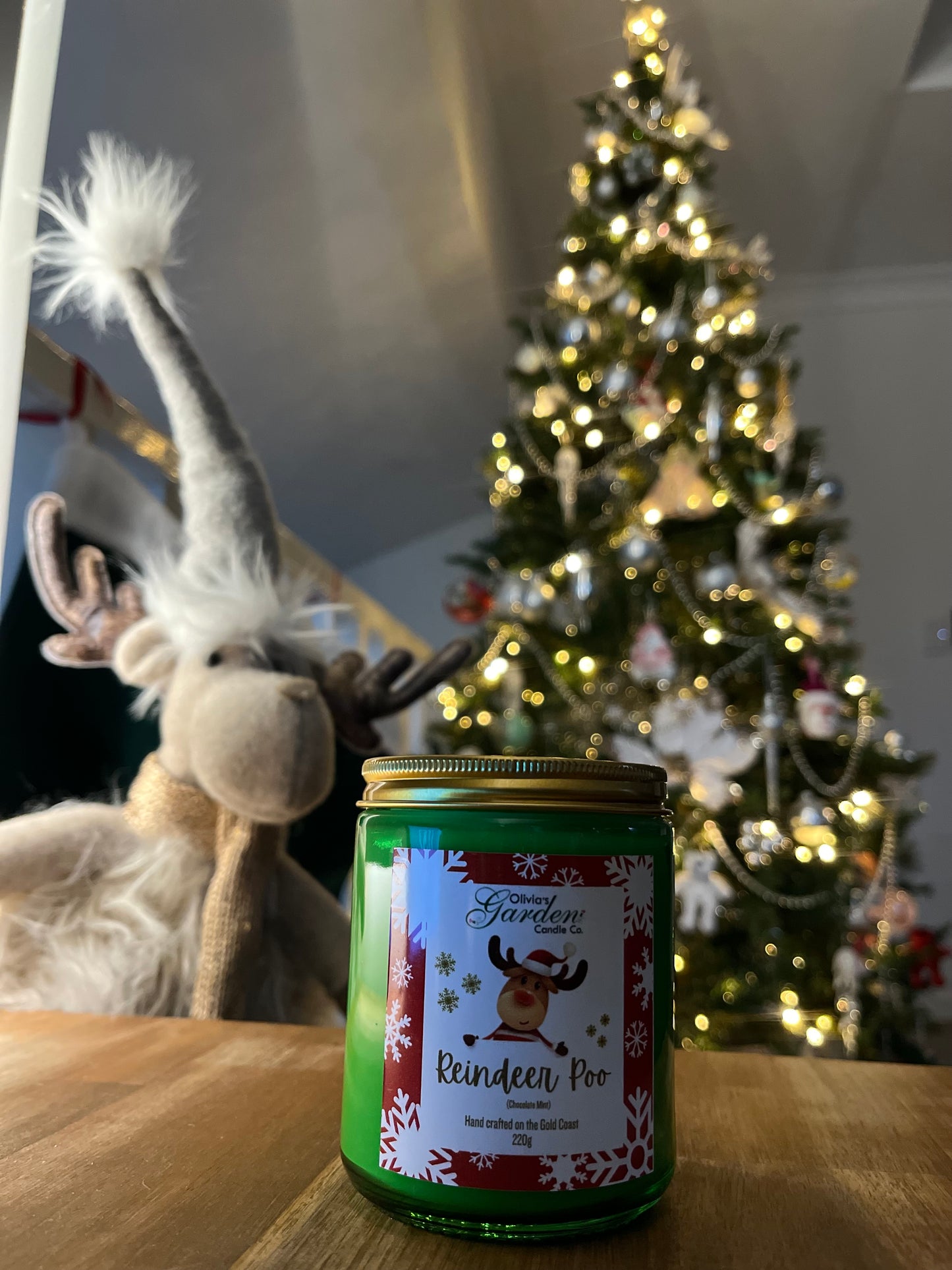 Reindeer Poo Christmas Candle